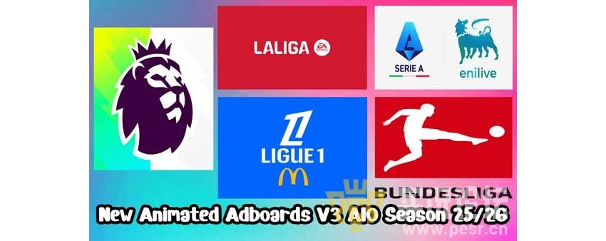 PES 2021 动画广告牌 2025/26 赛季 AIO v3